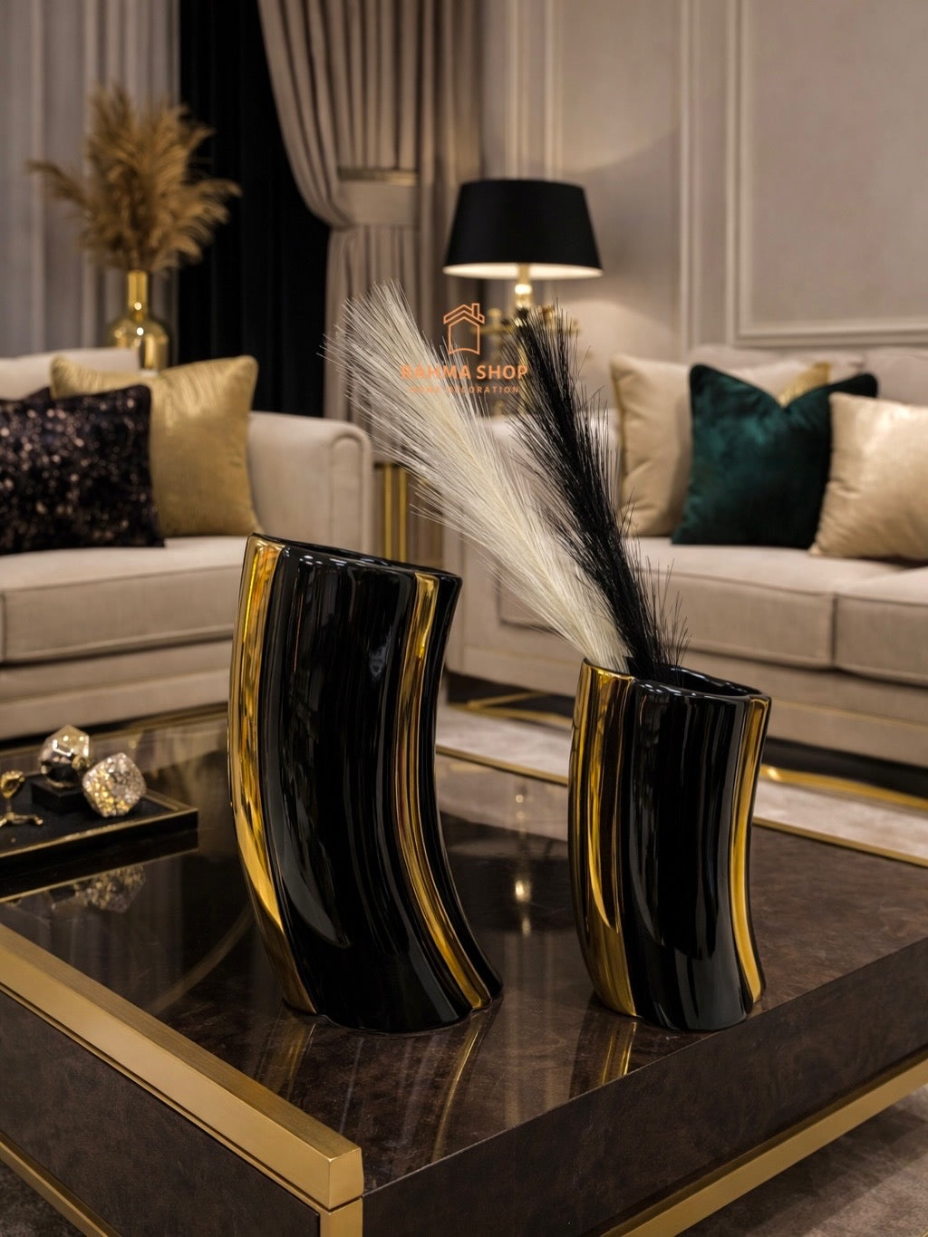 Ensemble décoratif en céramique moderne
