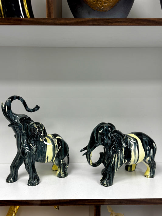 ‏Éléphants ‏ en céramique élégant