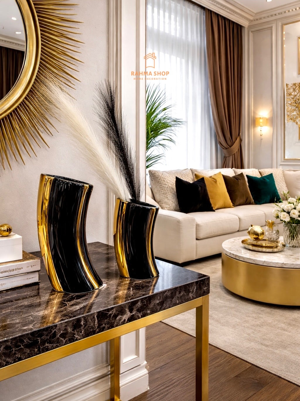 Ensemble décoratif en céramique moderne